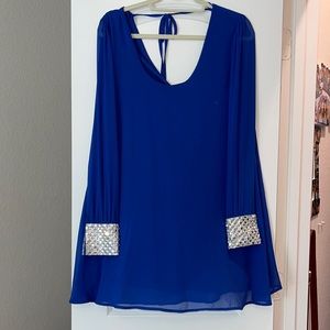 kLd Signature Cobalt Blue Cocktail Dress